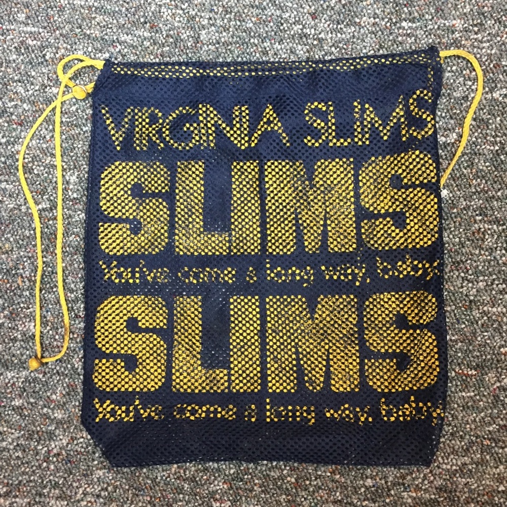 Vintage 80s 90s Virginia Slim’s Cigarettes bag